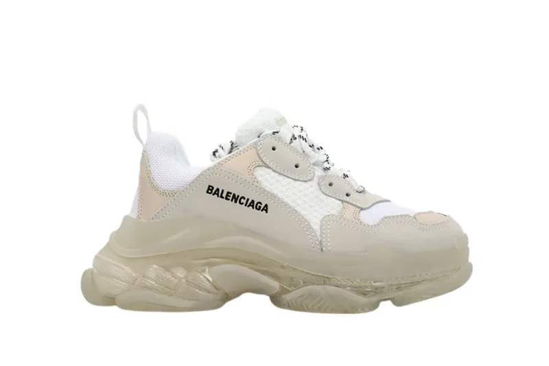 TRIPLE S CLEAR SOLE SNEAKER WHITE REPLICA