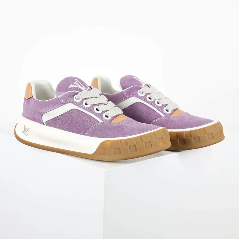 Tilted Biscuit Sneakers, Lila