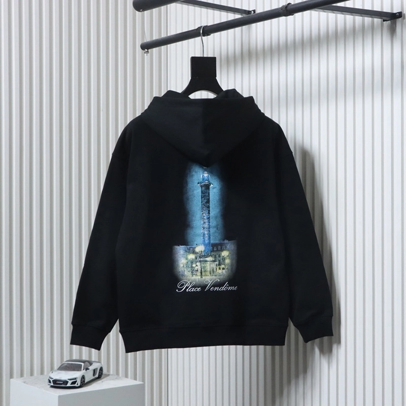 Vogue Back Lighthouse Print Logo Hoodie
