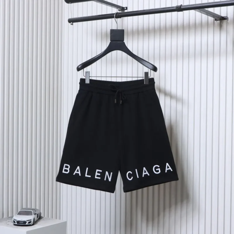 3D Logo Embroidered Shorts