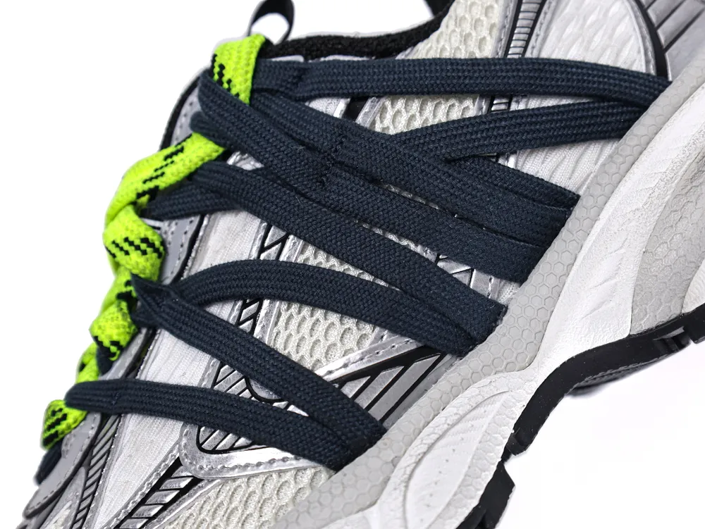 3XL Interlace Sneakers Grey NeonYellow - Side View