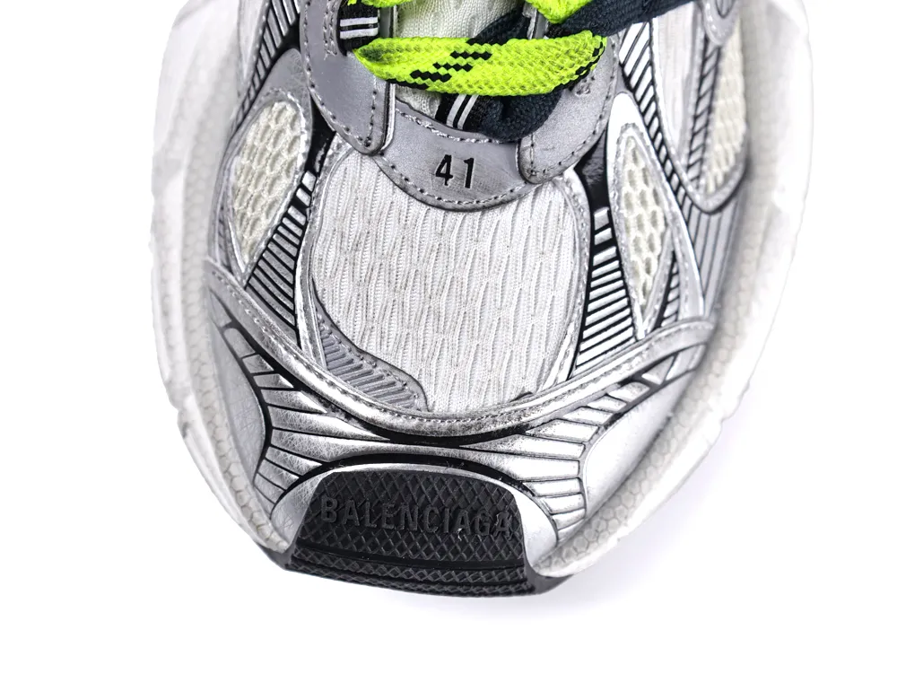 3XL Interlace Sneakers Grey NeonYellow - Top View