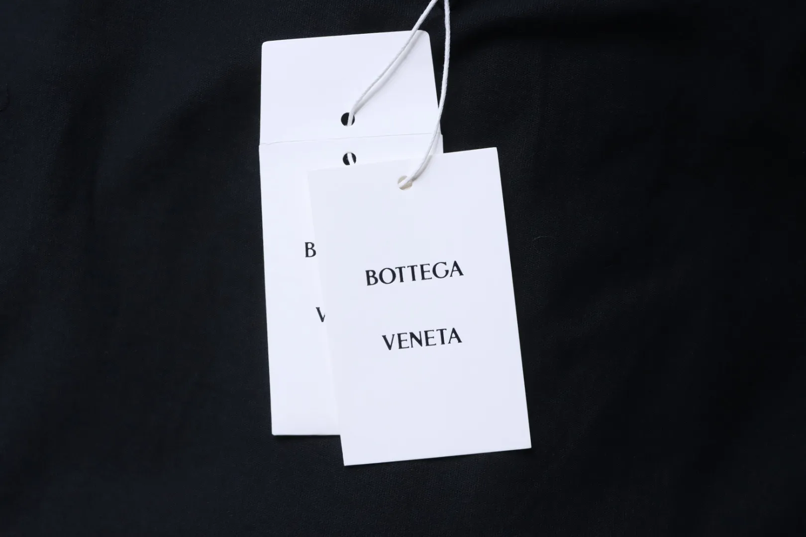 BV Pocket Leather Knit Short-Sleeve T-Shirt - Care Label
