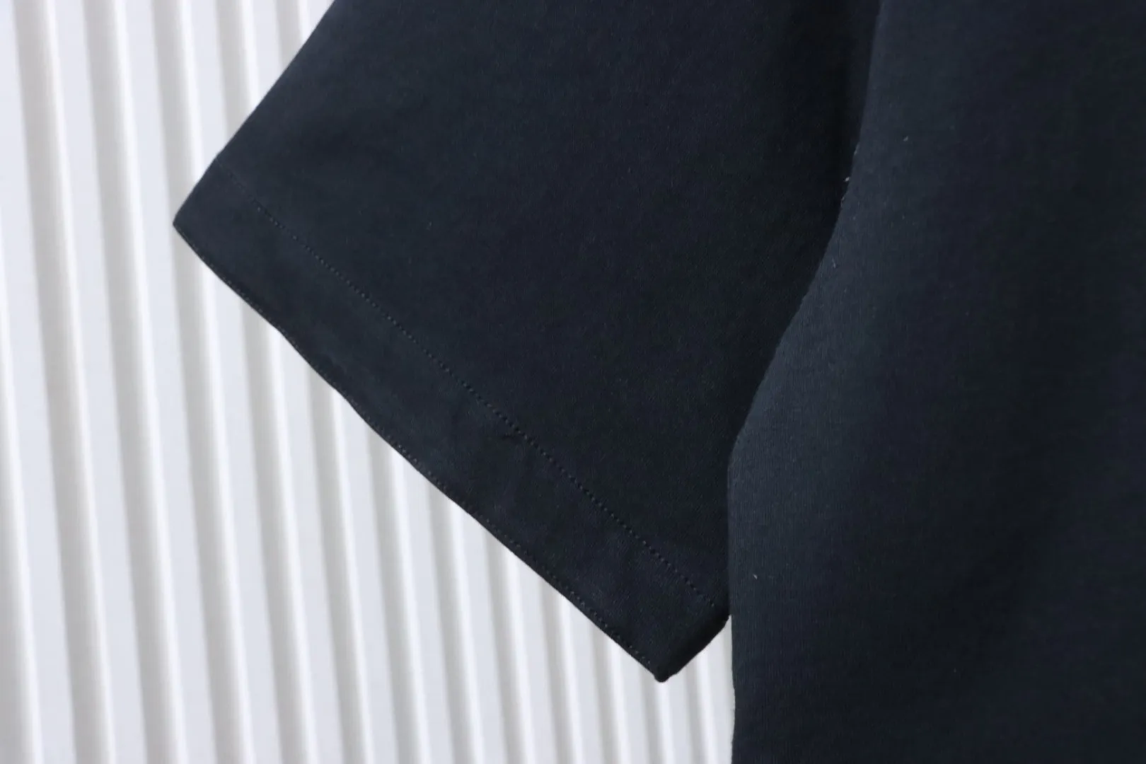 BV Pocket Leather Knit Short-Sleeve T-Shirt - Sleeve