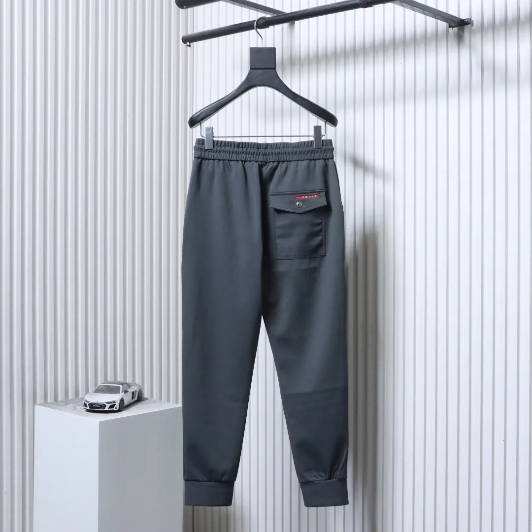 Back Pocket Flap Jogger Pants - Rear View