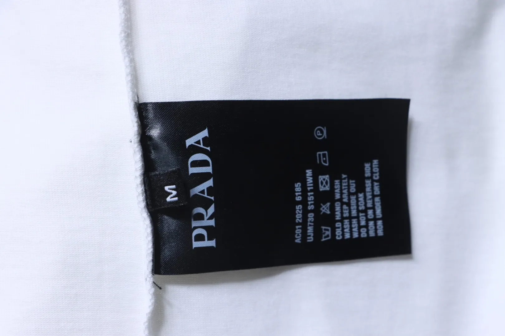 Badge Logo Embroidered Short Sleeve T-Shirt - Care Label