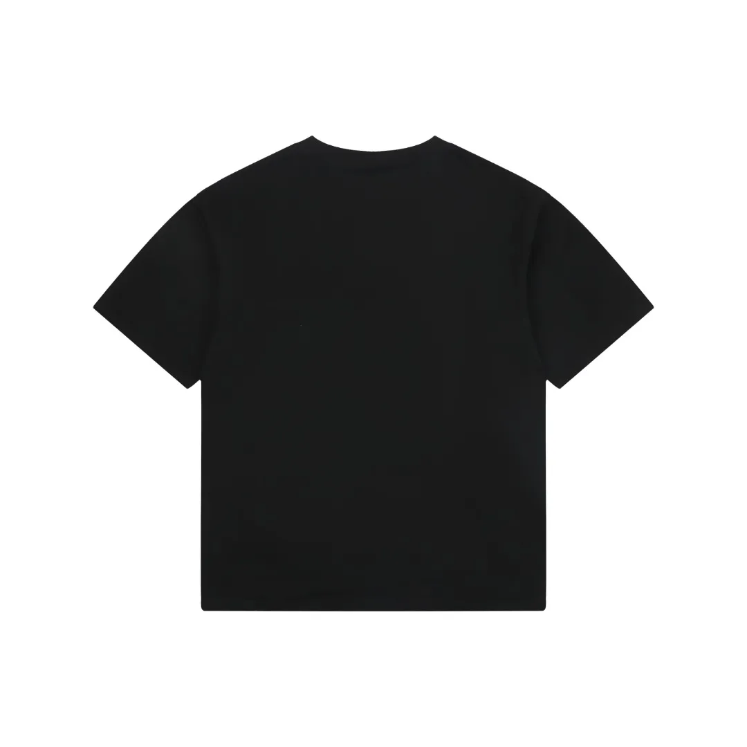 Blurred Tape Logo Oversized T-Shirt - Back
