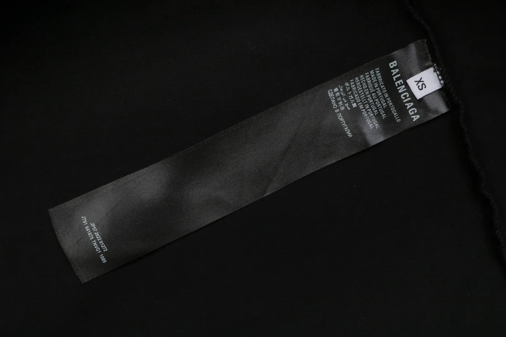 Blurred Tape Logo Oversized T-Shirt - Label