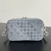 Bottega Veneta's new woven camera bag. Dimensions: 24.5 x 15 x 6 cm9