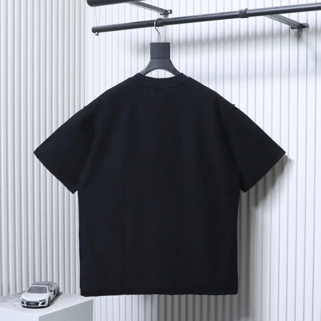 Castle Graphic Distressed T-Shirt - Rear View
