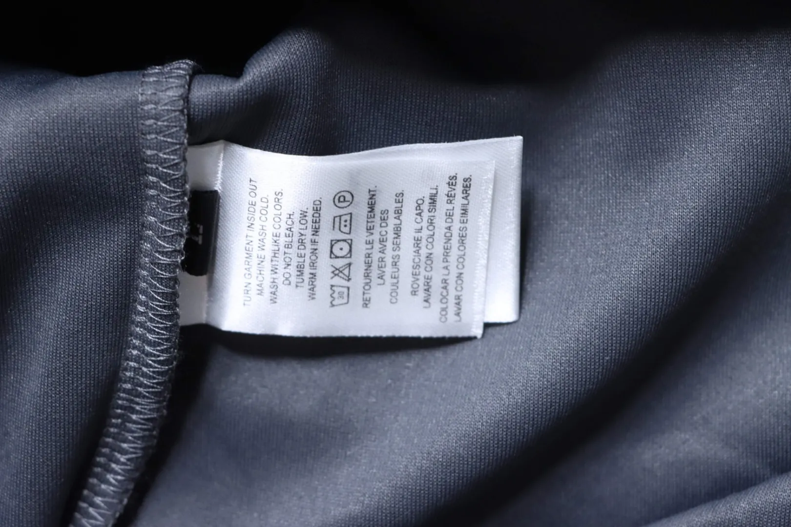 Casual Trousers with Triangle Logo Patch - Care Label
