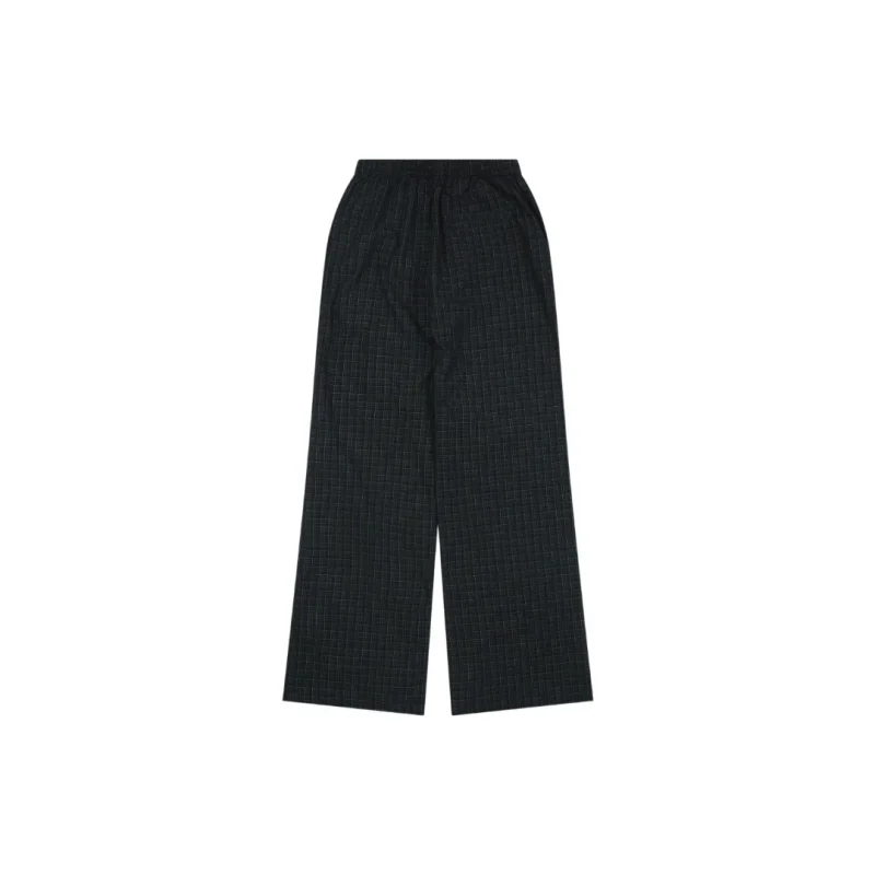Check Wide-Leg Trousers