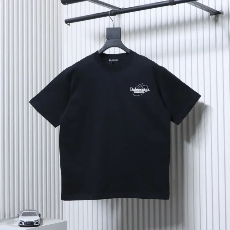 Distressed Appliqué Embroidered T-Shirt