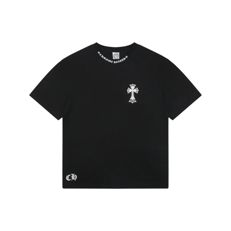 Double Cross Pocket Print T-Shirt