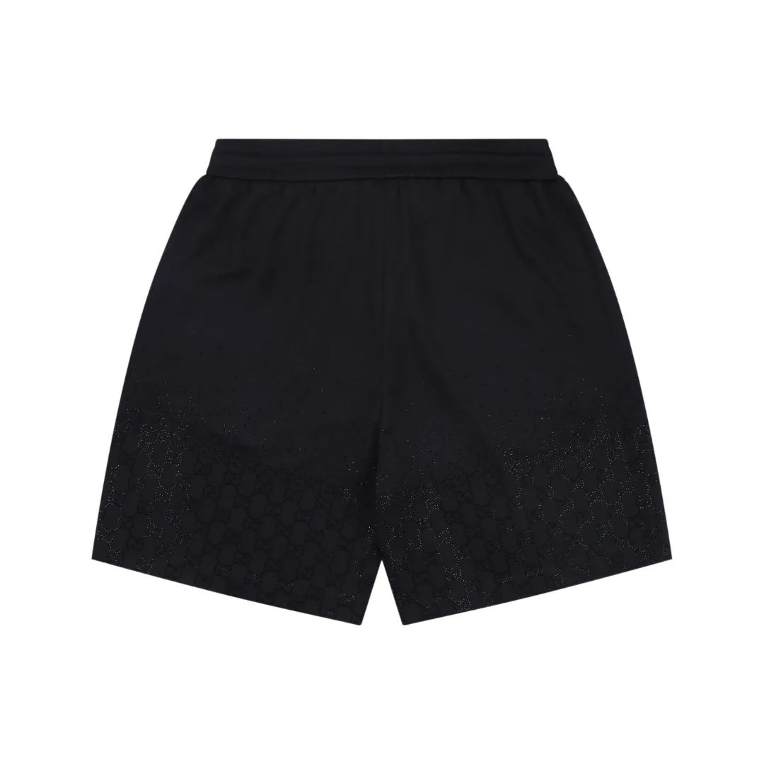 Gradient Double G Rhinestone Shorts - Back