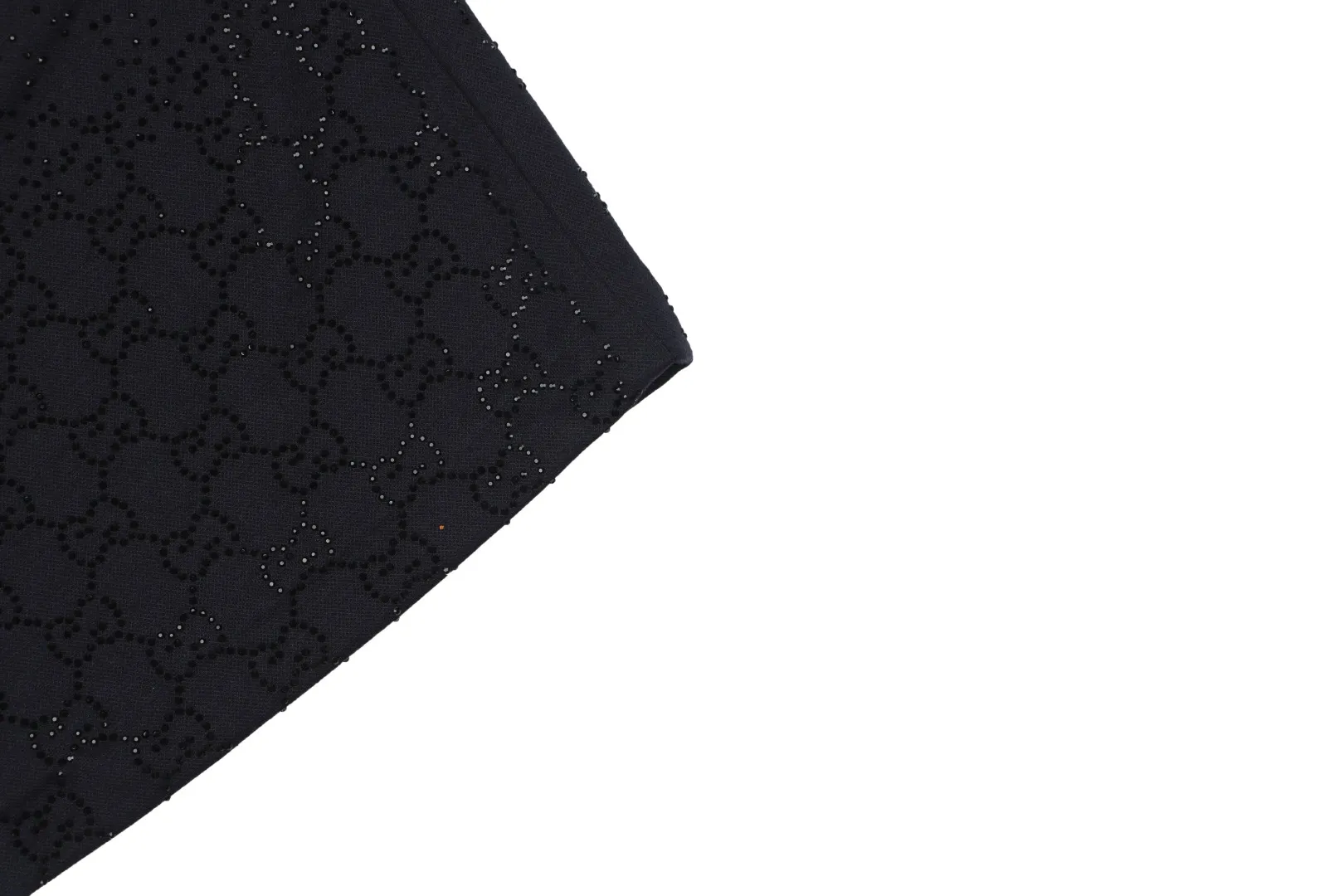 Gradient Double G Rhinestone Shorts - Bottom Hem