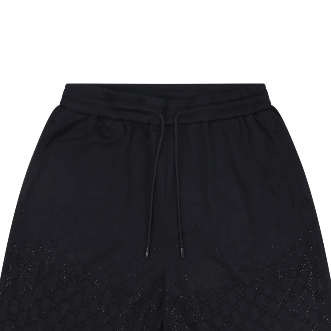 Gradient Double G Rhinestone Shorts - Details
