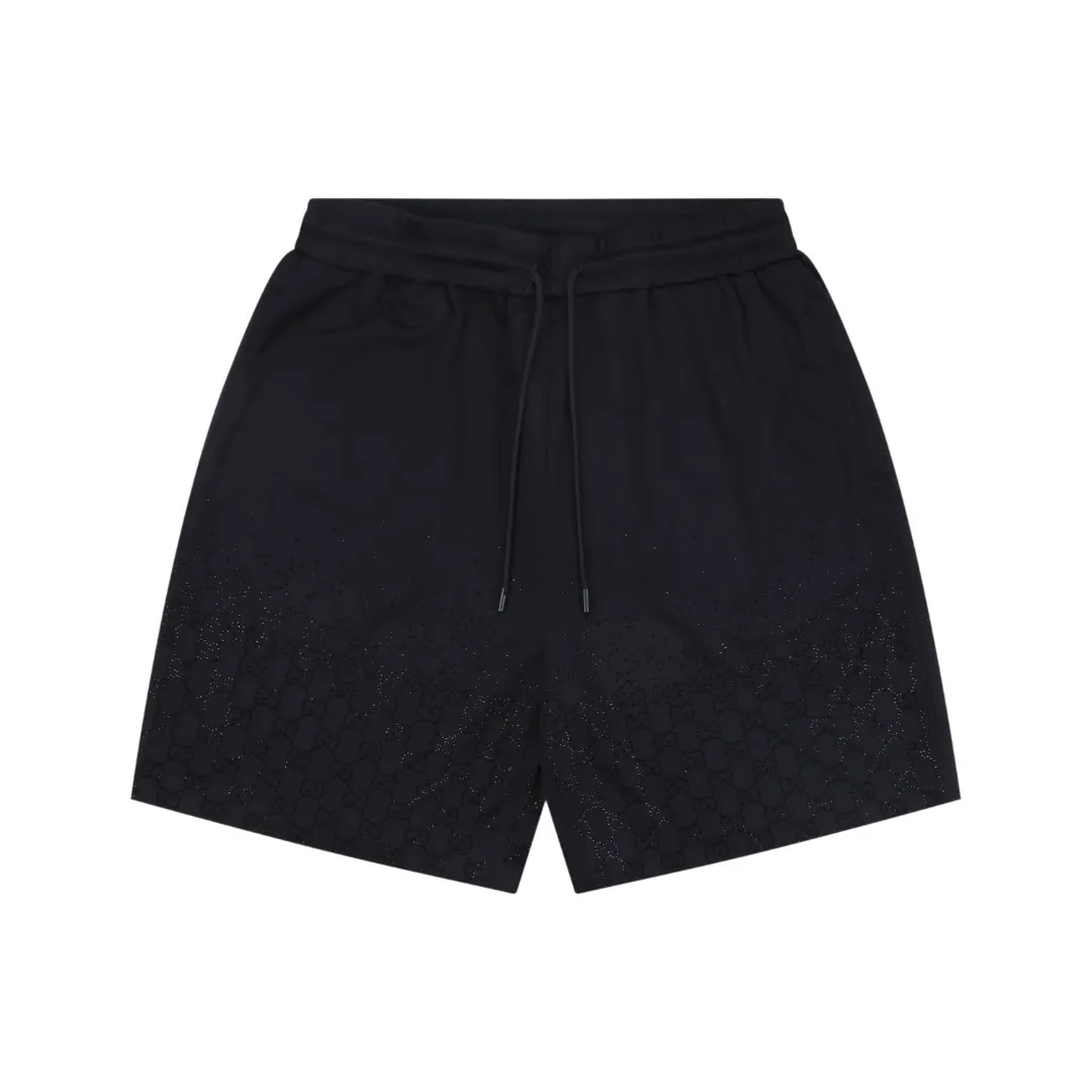 Gradient Double G Rhinestone Shorts
