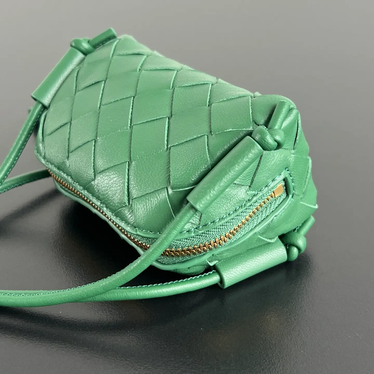 Green Ultra-Mini Dumpling Bag – Dimensions: 11.4 x 10 x 76
