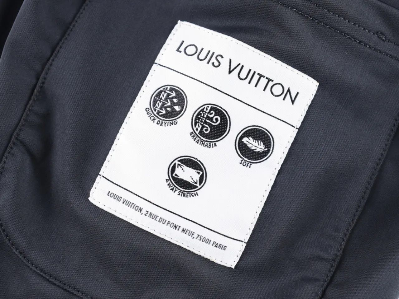 Ice Silk Double-Layer Performance Shorts - Label