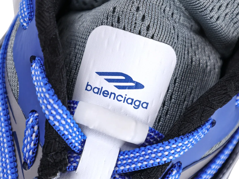 Jet Sneaker White Blue Black - Logo Patch