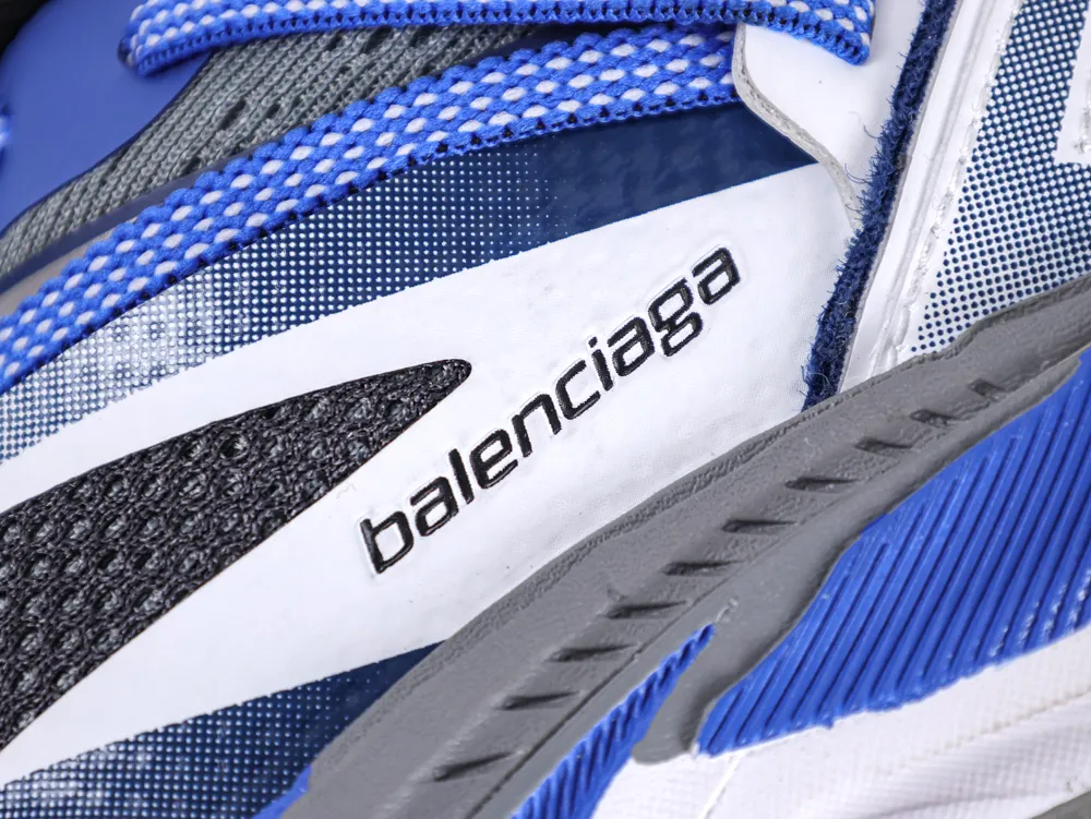 Jet Sneaker White Blue Black - Side View