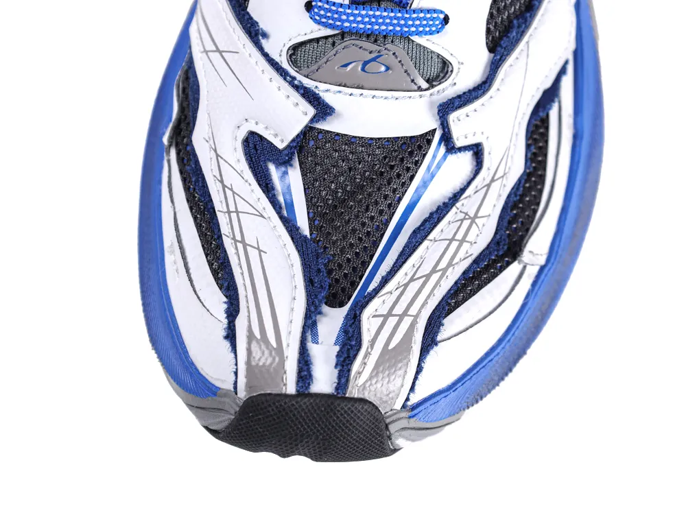 Jet Sneaker White Blue Black - Top View