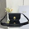 Médaillon flap bag, black