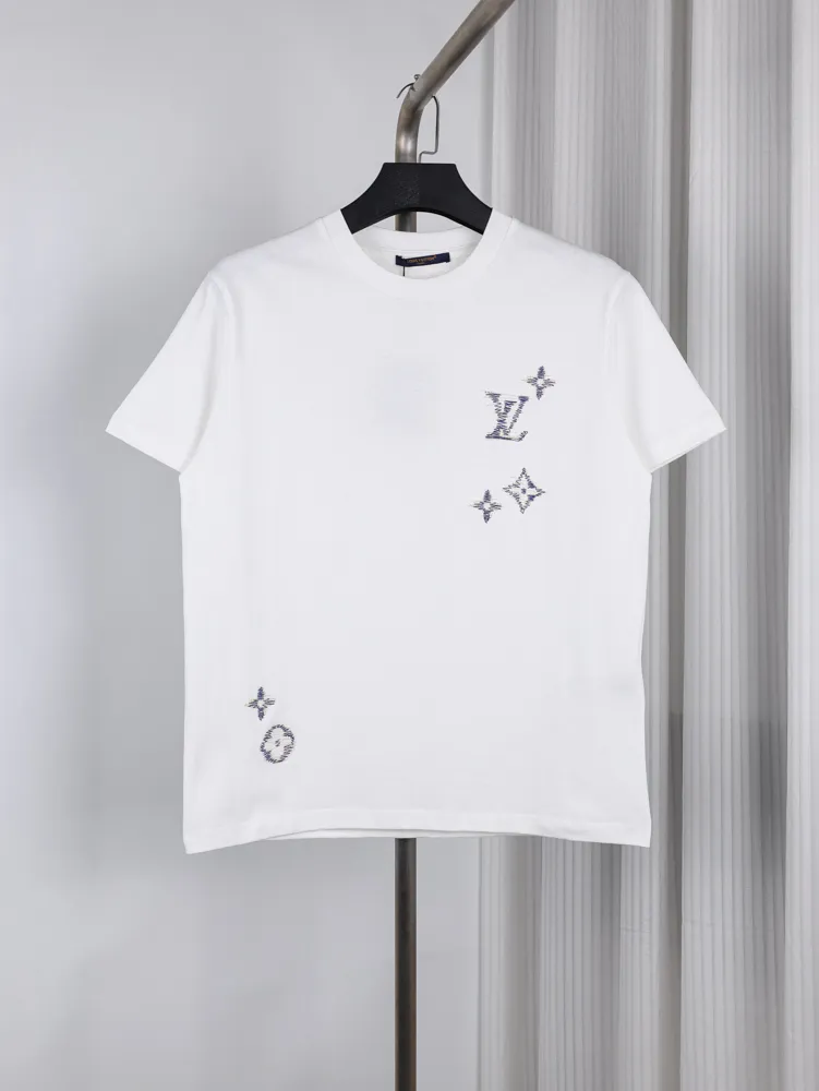 Monogram Graffiti Embroidered Crew Neck T-Shirt
