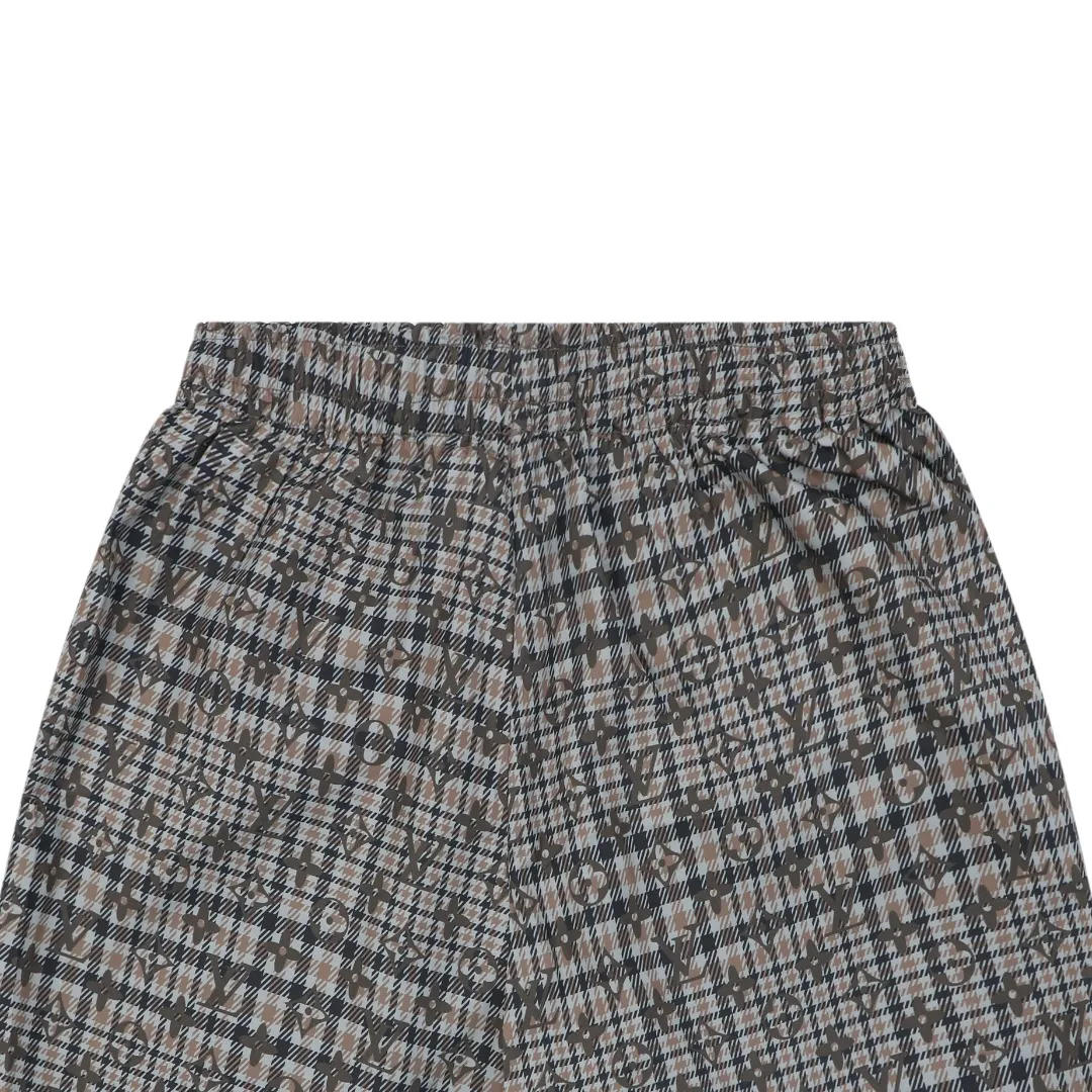 Monogram Plaid Casual Shorts - Details