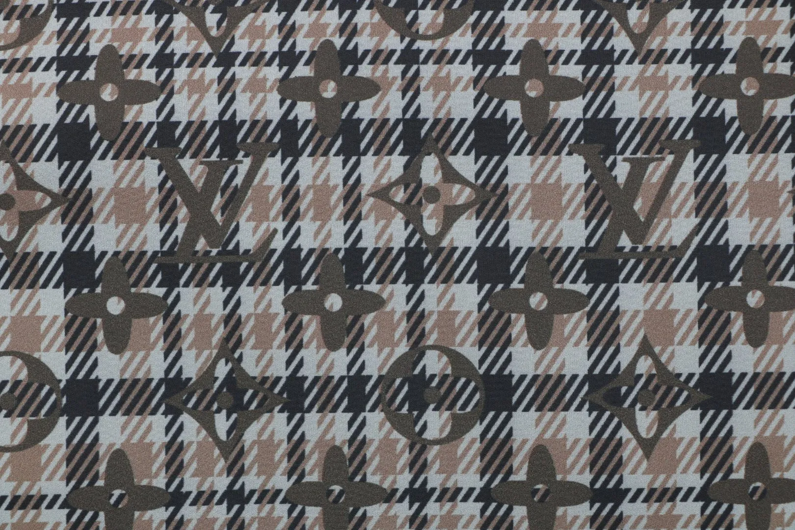 Monogram Plaid Cuban Collar T-Shirt - LV