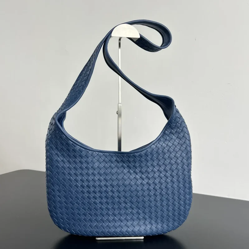 New BV Veneto Small Woven Bag – Blue