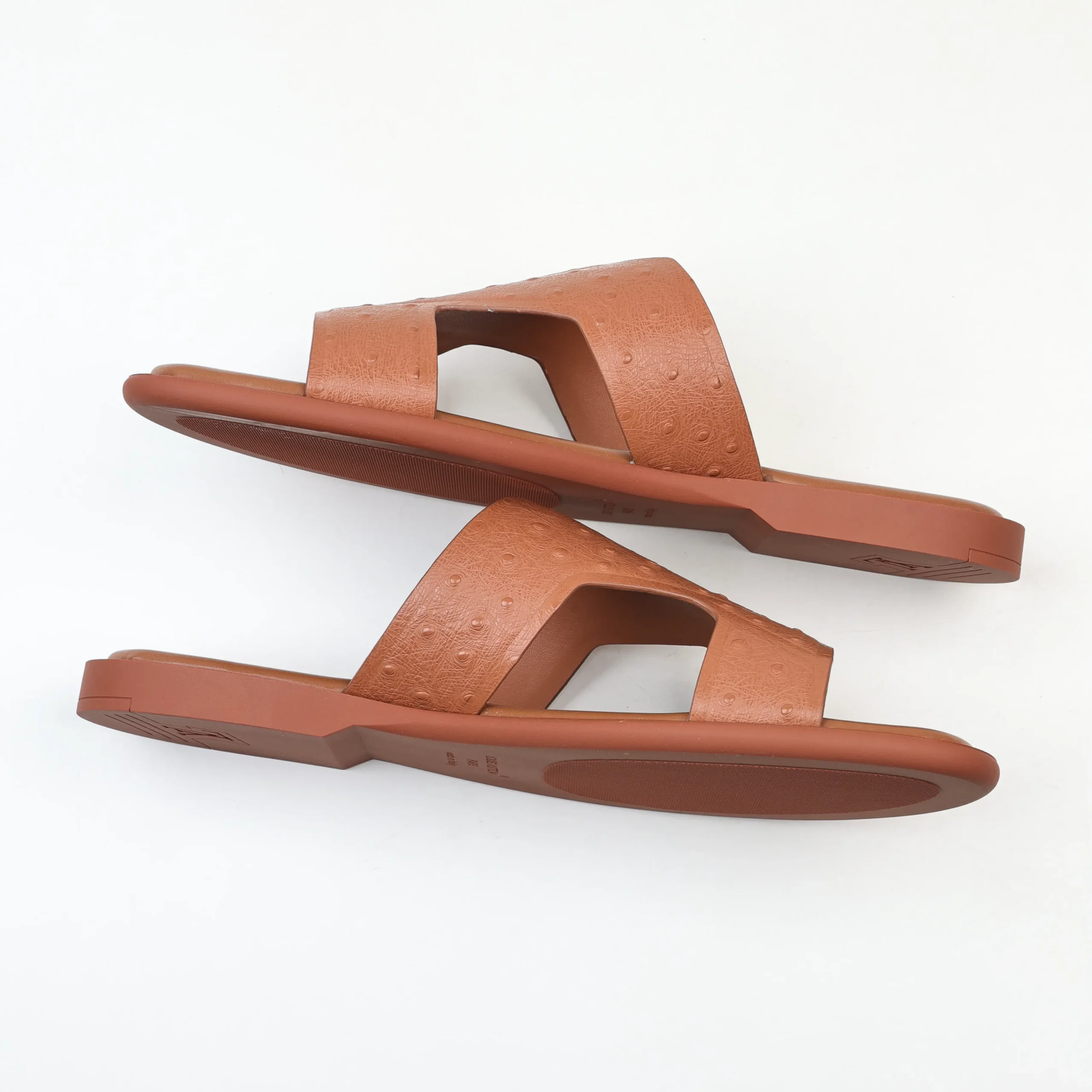 Oasis Sandalen mit runder Zehenpartie aus Krokodilleder, karamellfarben11