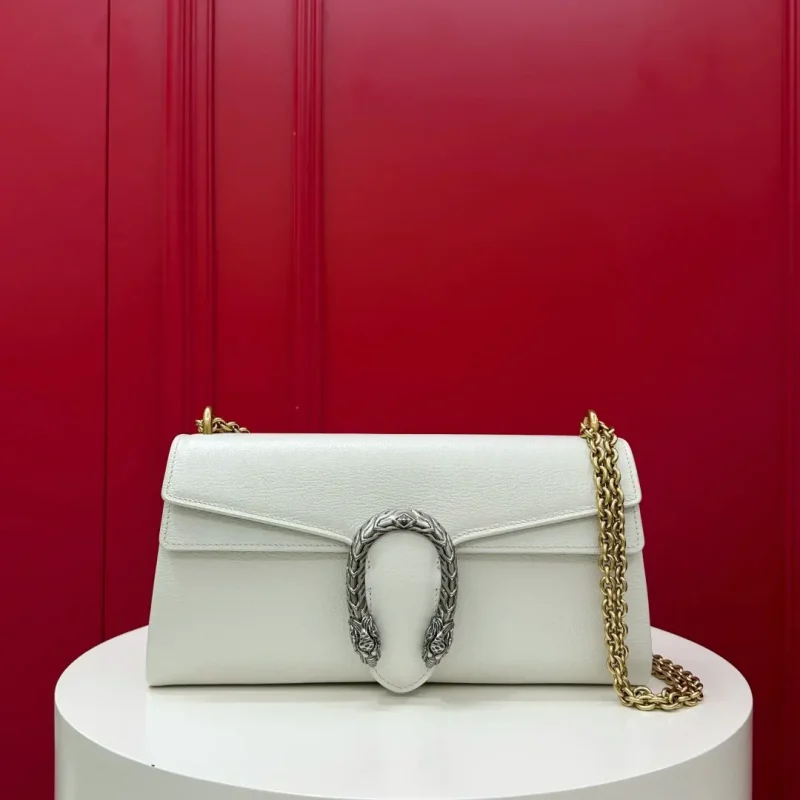 POLIZERING series medium shoulder bag, white
