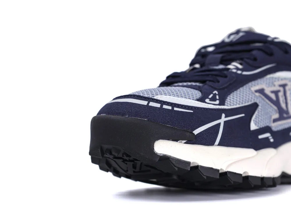 Runner Tatic Sneaker Navy Blue Grey - Front Toe