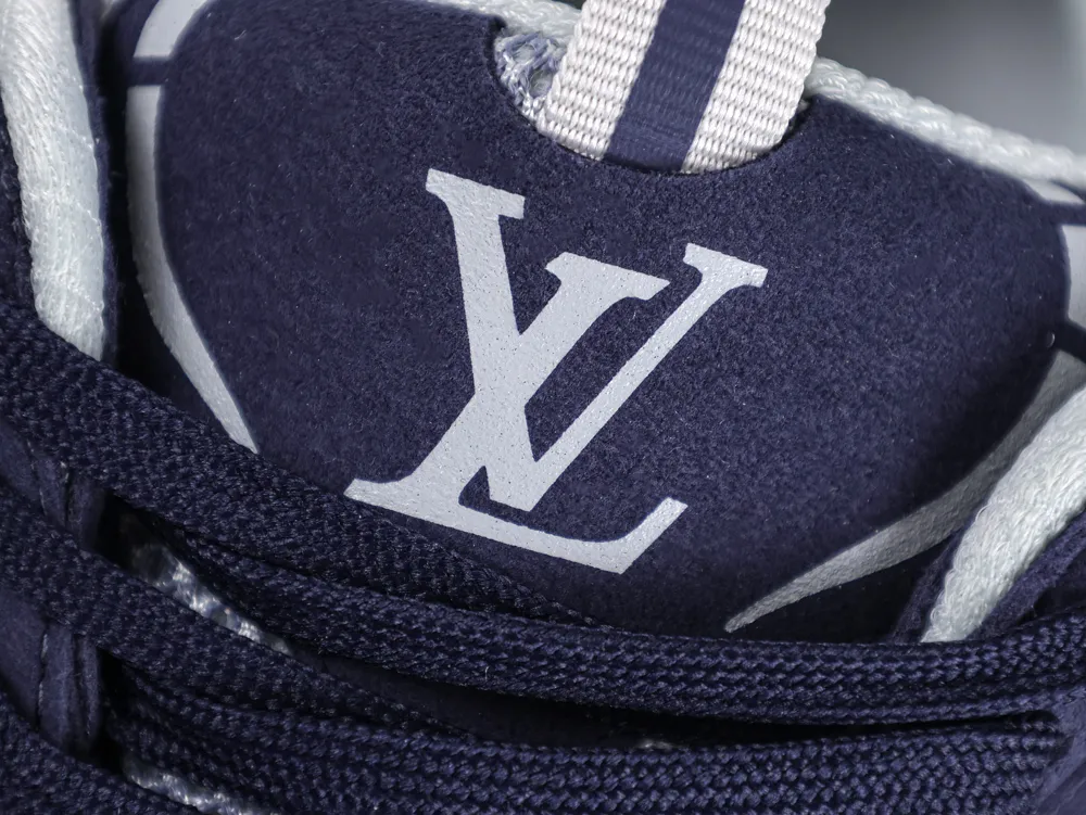 Runner Tatic Sneaker Navy Blue Grey - Logo Patch