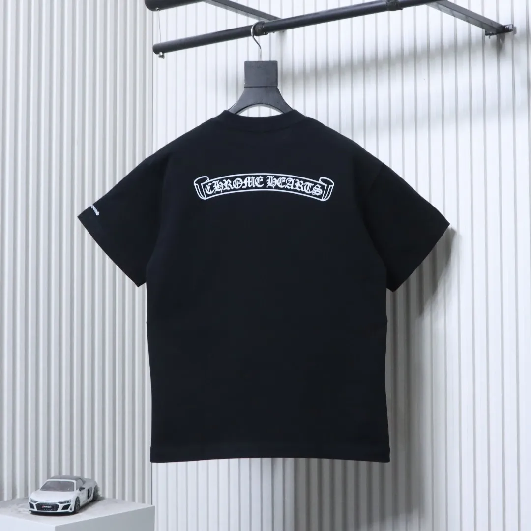 Sanskrit Pocket Logo T-Shirt - Rear View Black