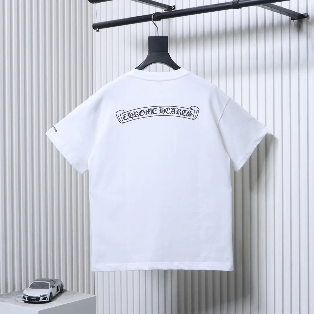 Sanskrit Pocket Logo T-Shirt - Rear View White