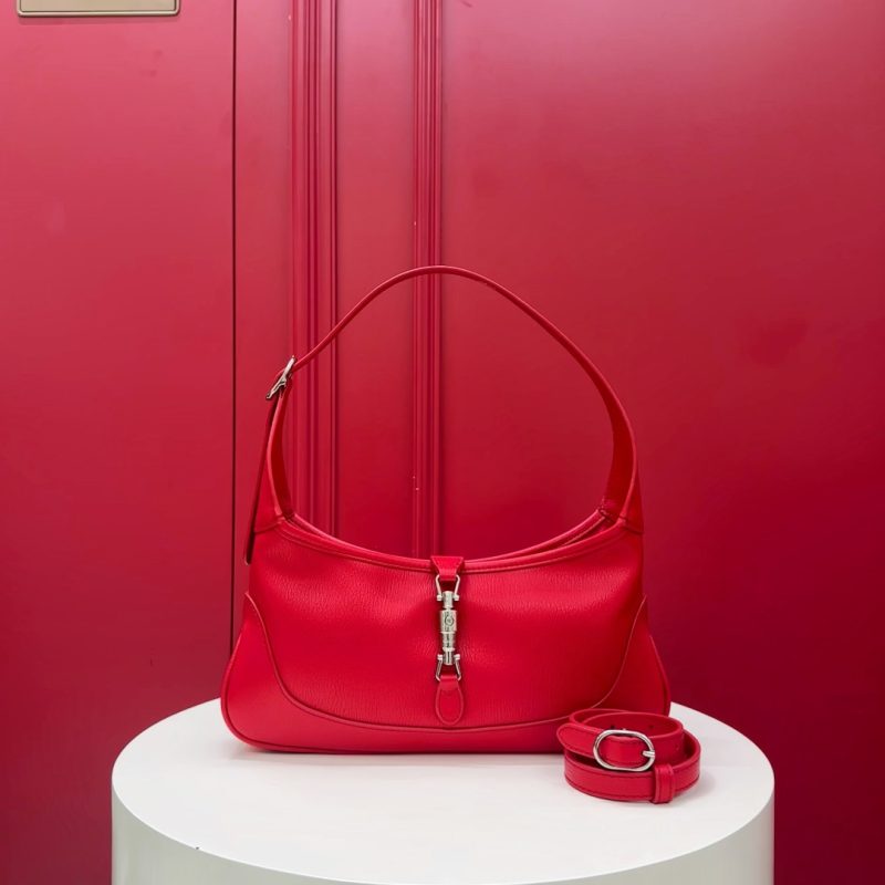 Red shoulder bag