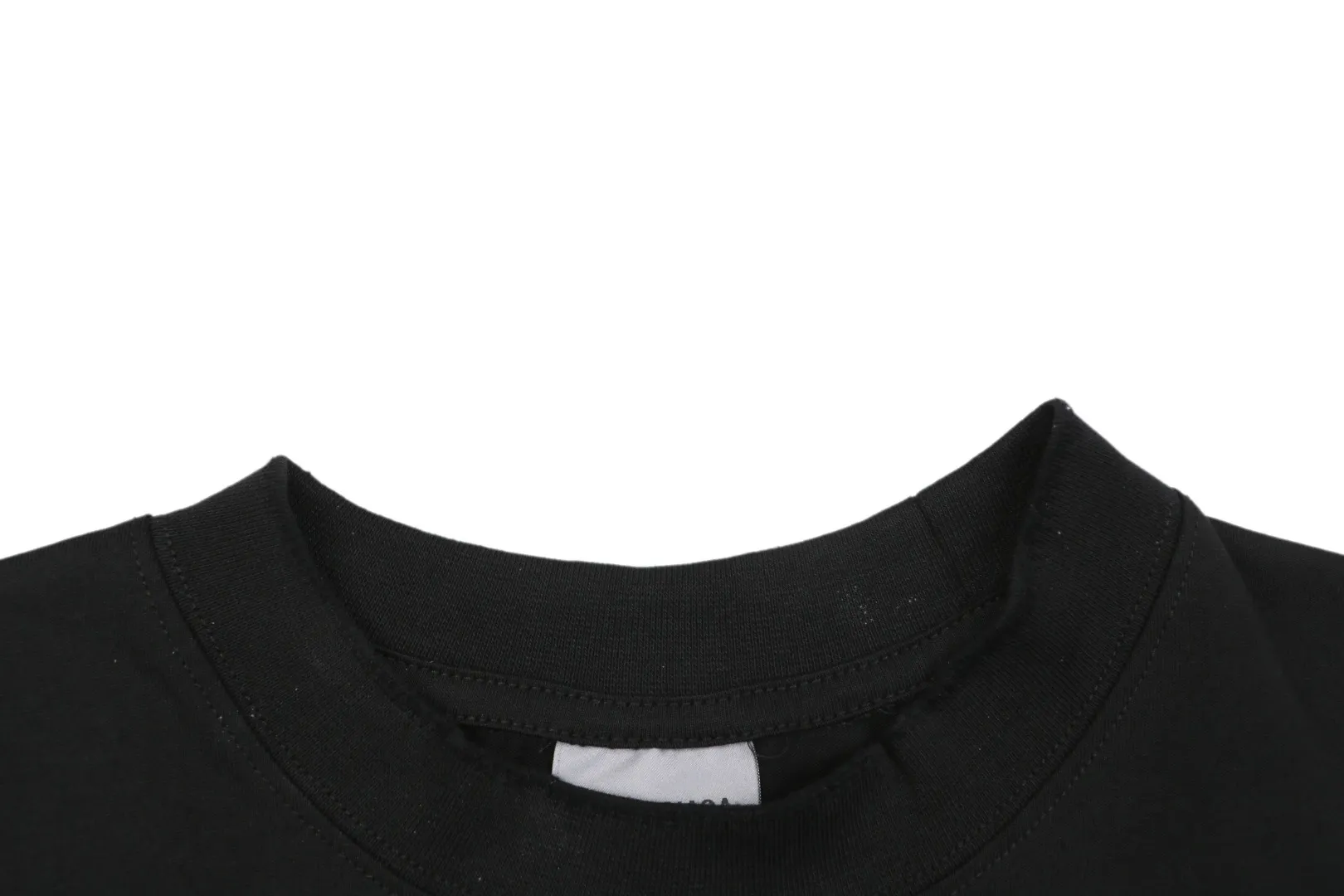 Sunset Print Oversized T-Shirt - Close-up Neckline