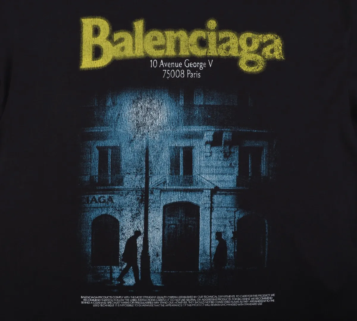 Vintage Street Scene Graphic T-Shirt - Logo