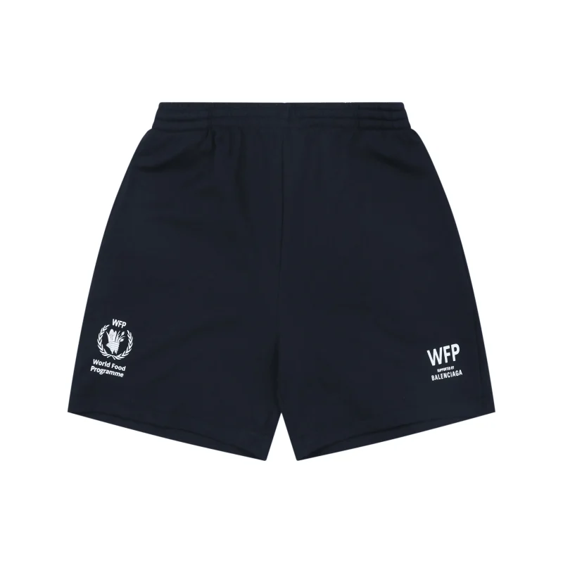 WFP Logo Print Cotton Sweat Shorts