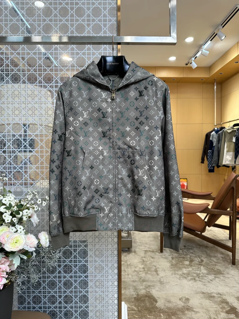 3D Gradient Monogram Hooded Jacket