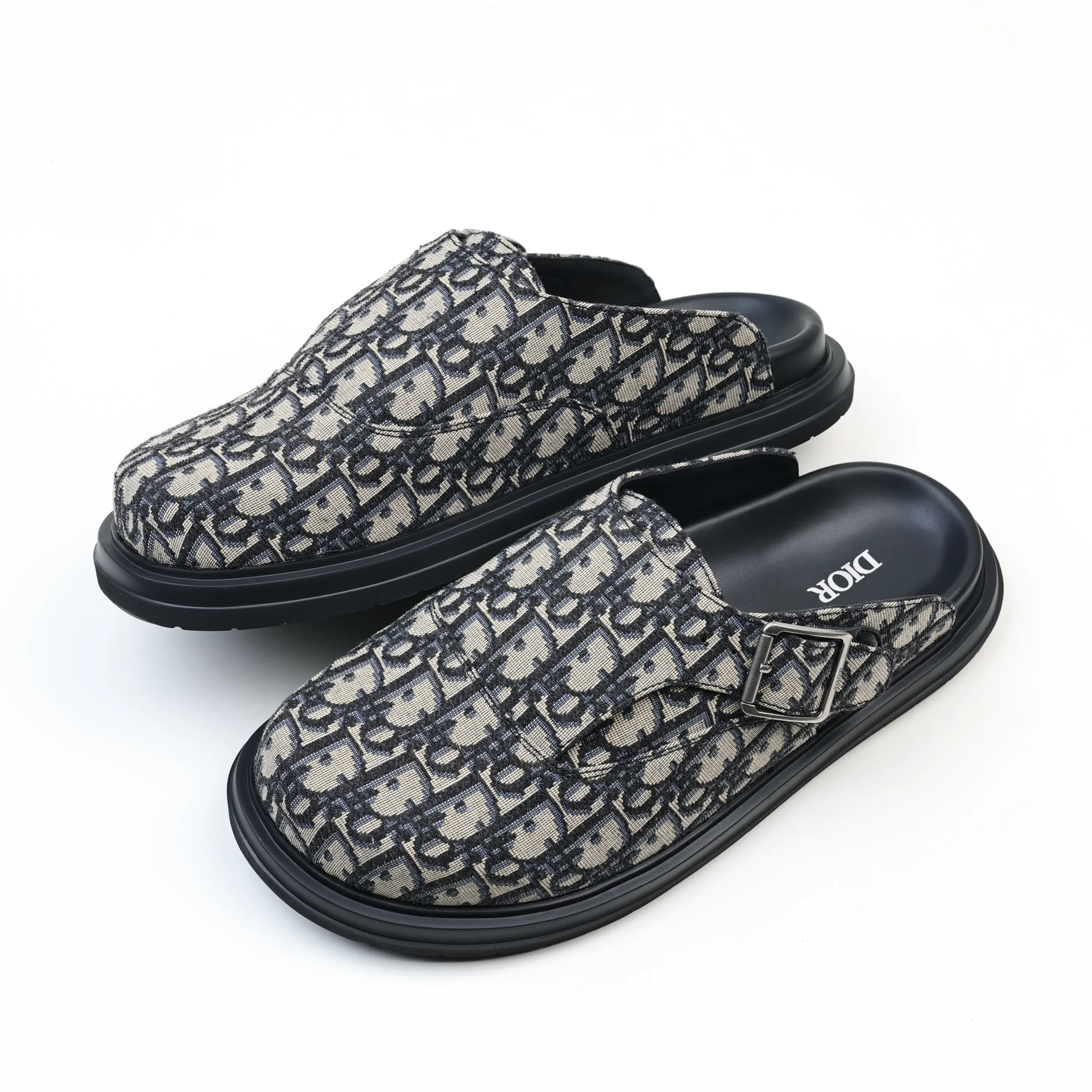Aqua Mule Beige Schwarz Dior Oblique Jacquard10