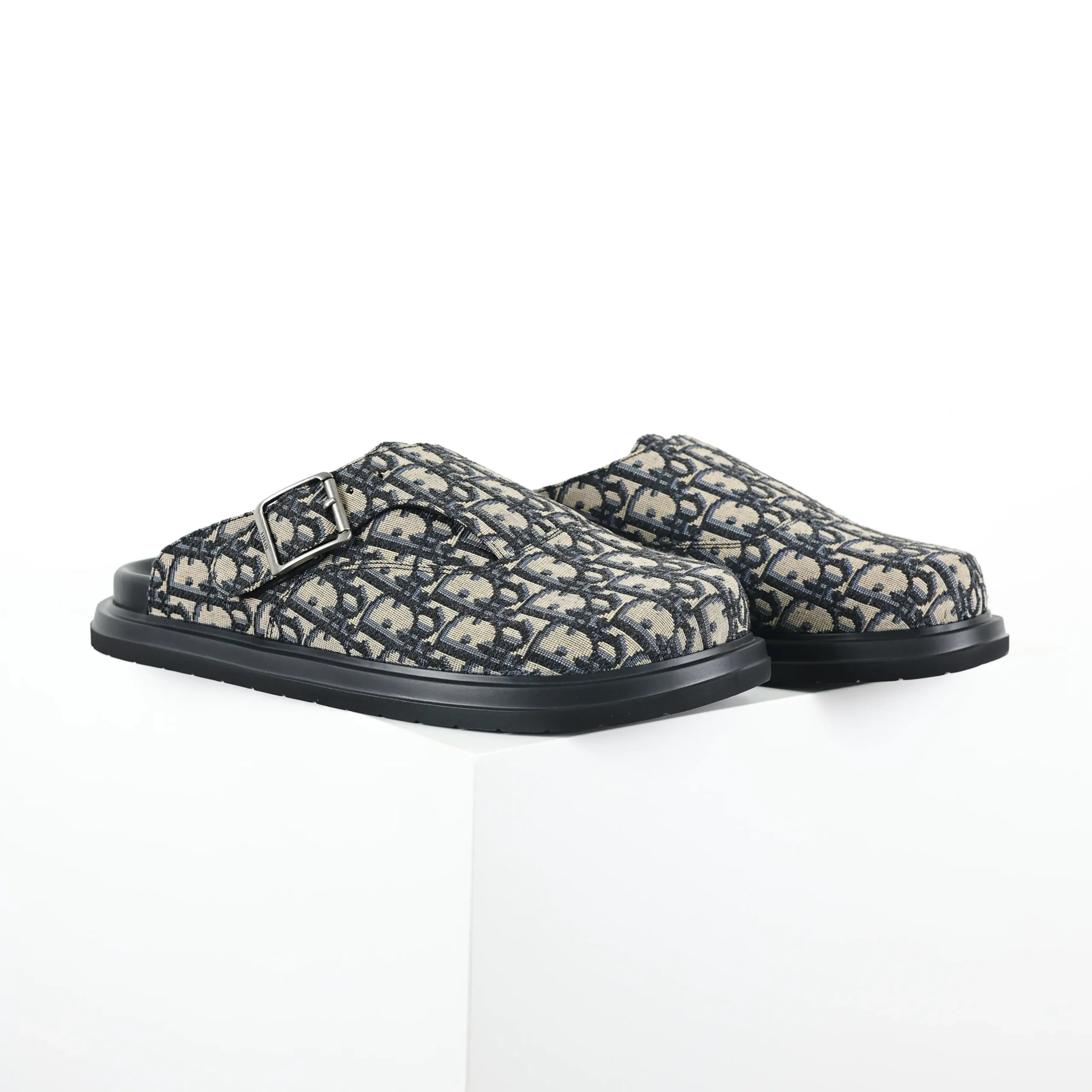 Aqua Mule Beige Schwarz Dior Oblique Jacquard4