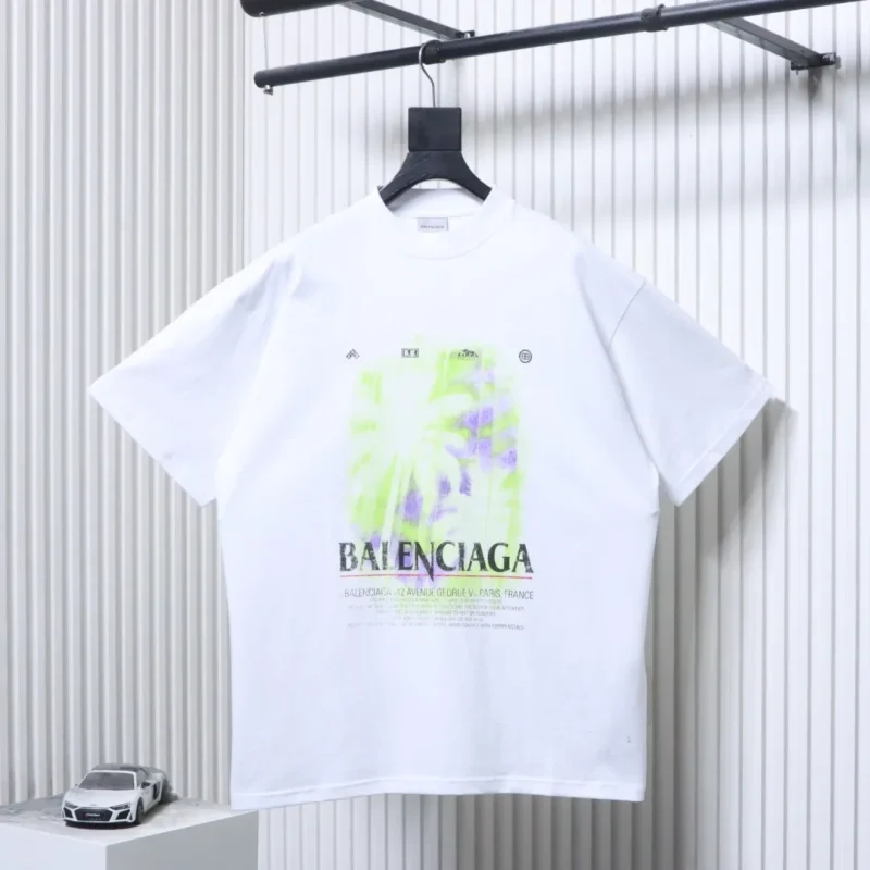 Coconut Tree Print Short Sleeve T-Shirt