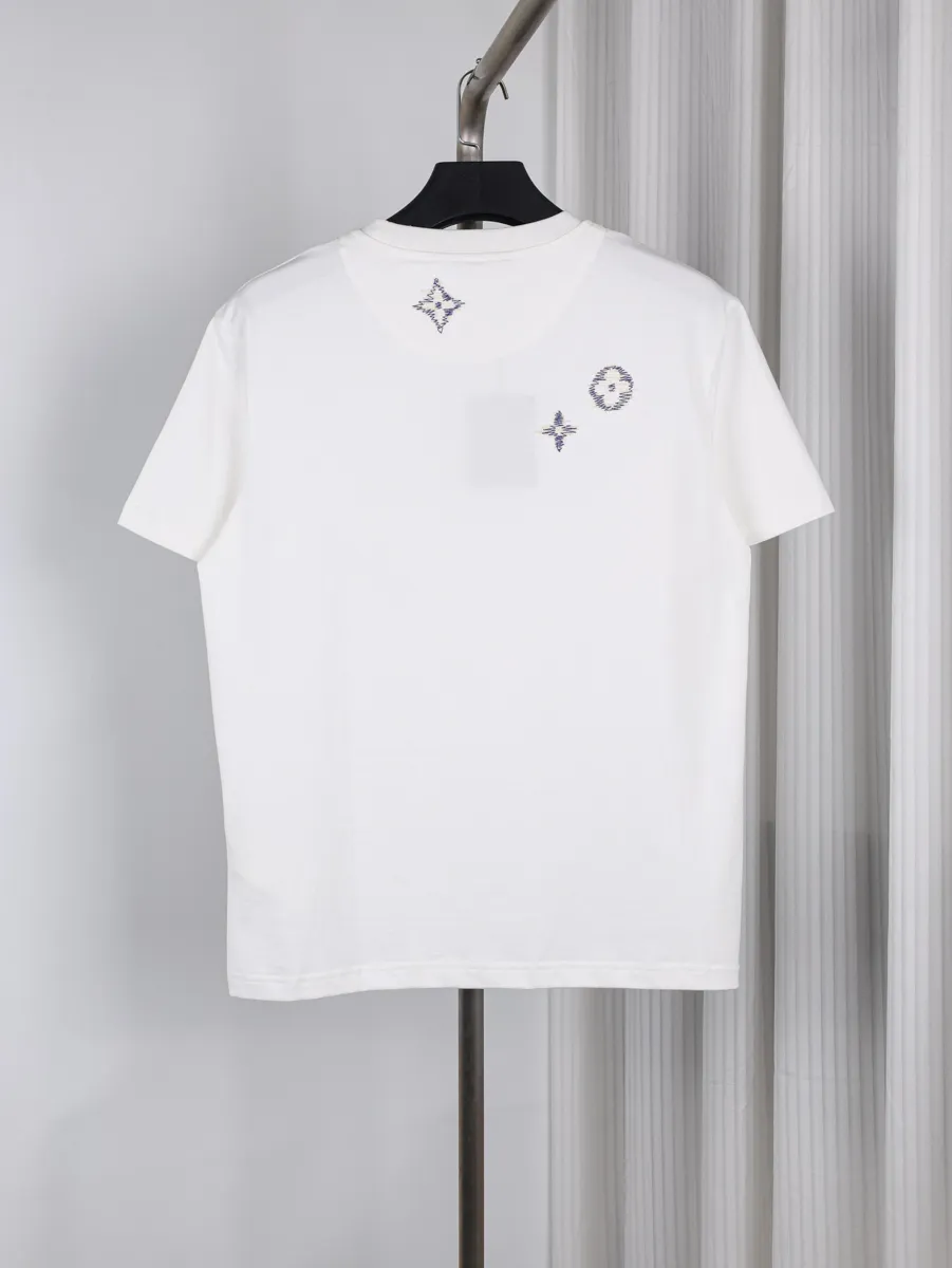 Color-Block Embroidered T-Shirt - Back