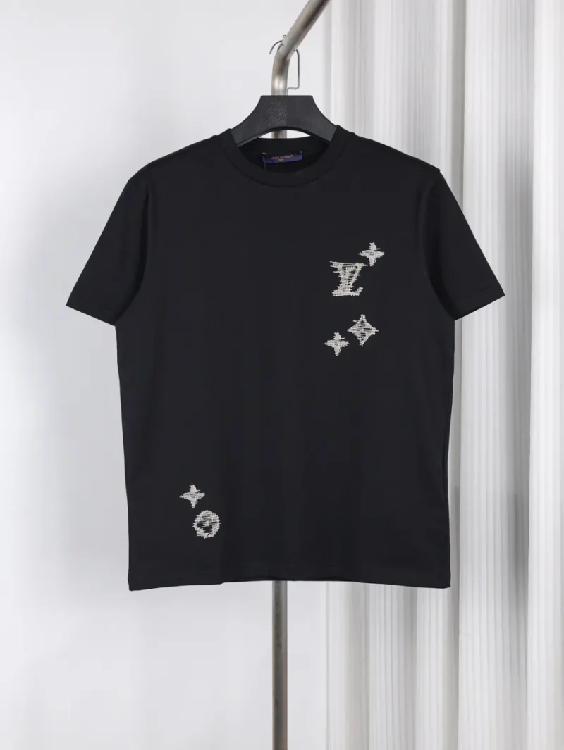 Color-Block Embroidered T-Shirt