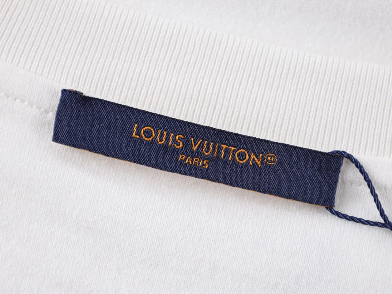 Color-Block Embroidered T-Shirt - Brand Tag