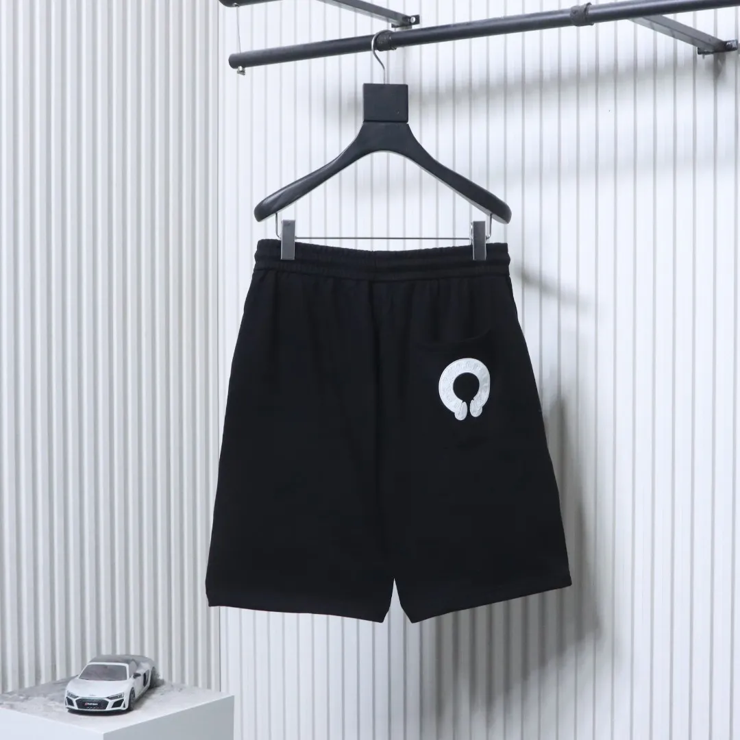 Cross Embroidery Logo Shorts - Rear View Black